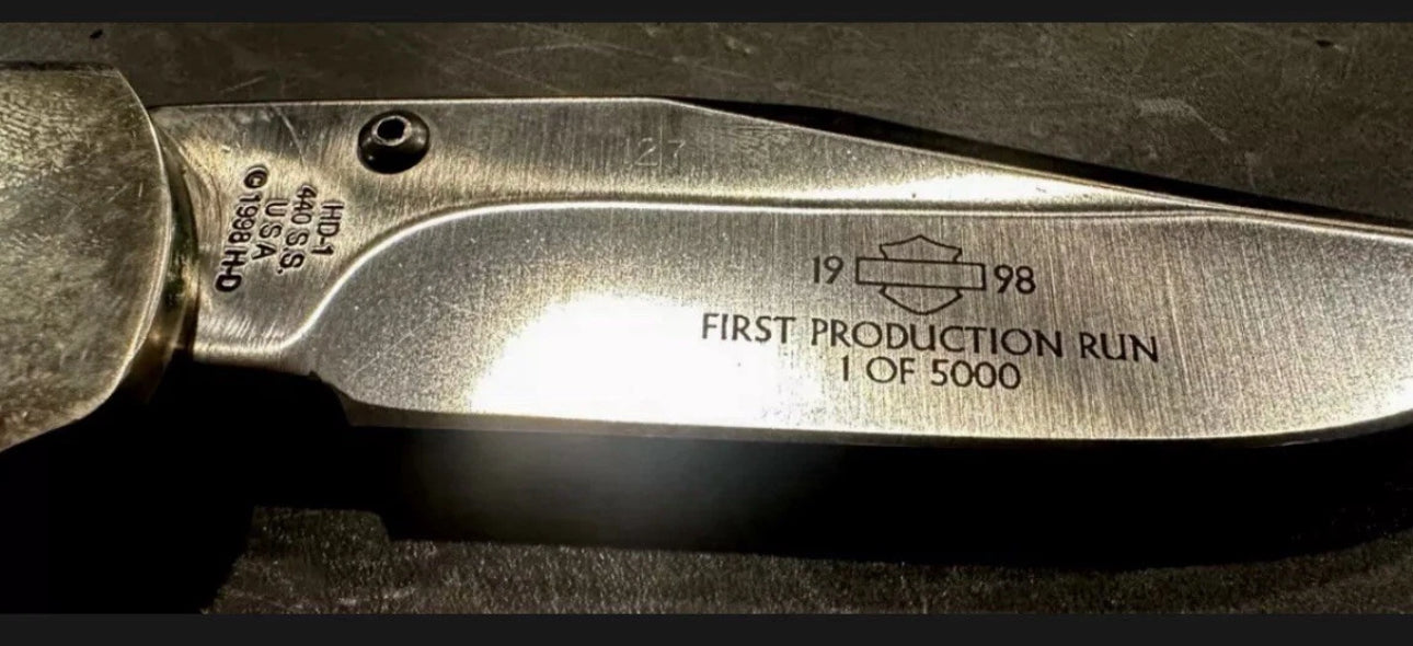 New And Collectable Harley Davidson #1 Of 5000 Folding Knife!