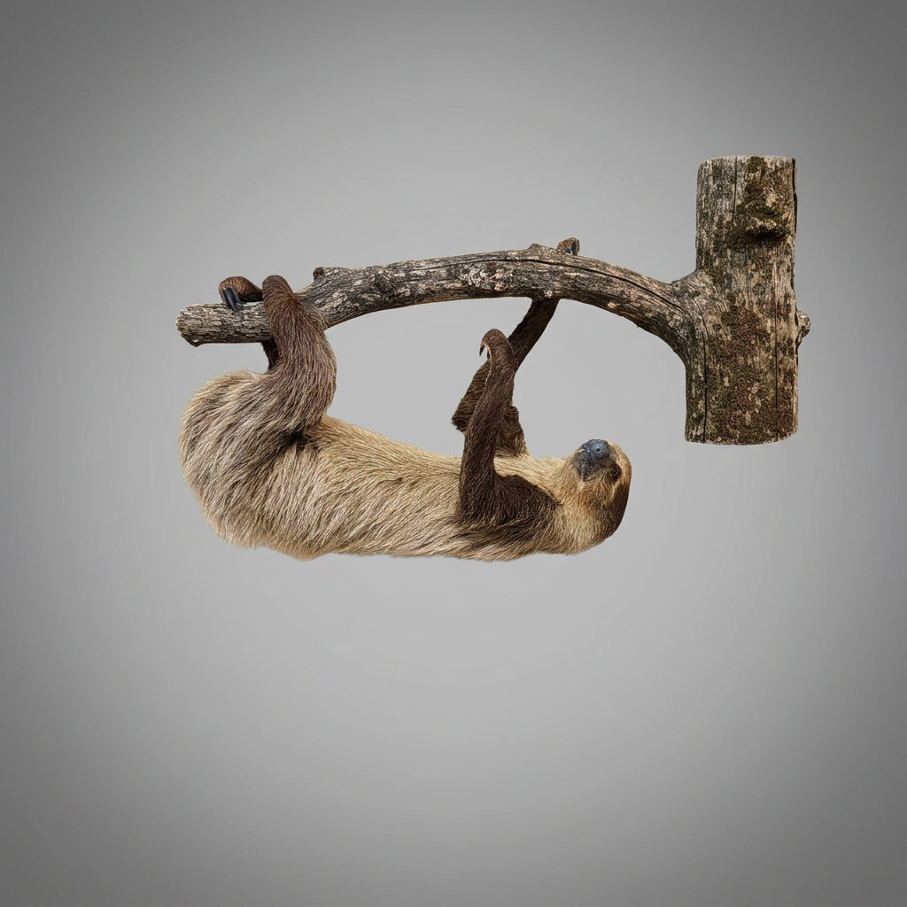 FH37b - Rare Two Toed Sloth Full Body Taxidermy Mount