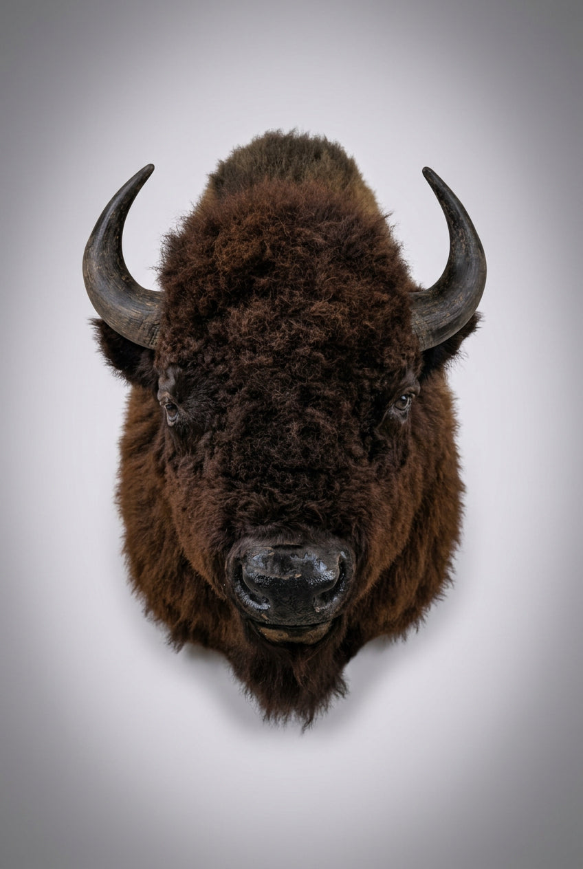 FH53b - American Bison Buffalo Shoulder Mount Taxidermy