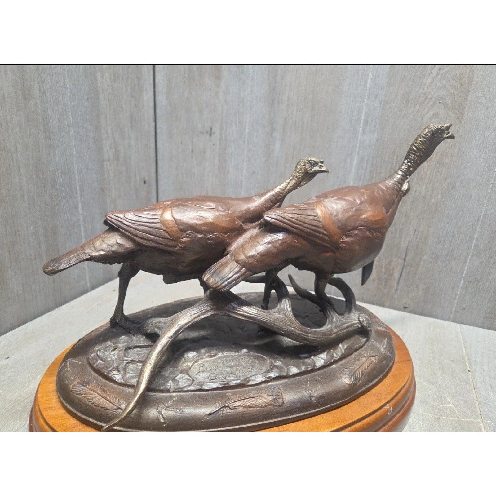 Greg O'Neal Big River Bronze NWTF Turkeys Statue 0456/2400 Sculpture Federation