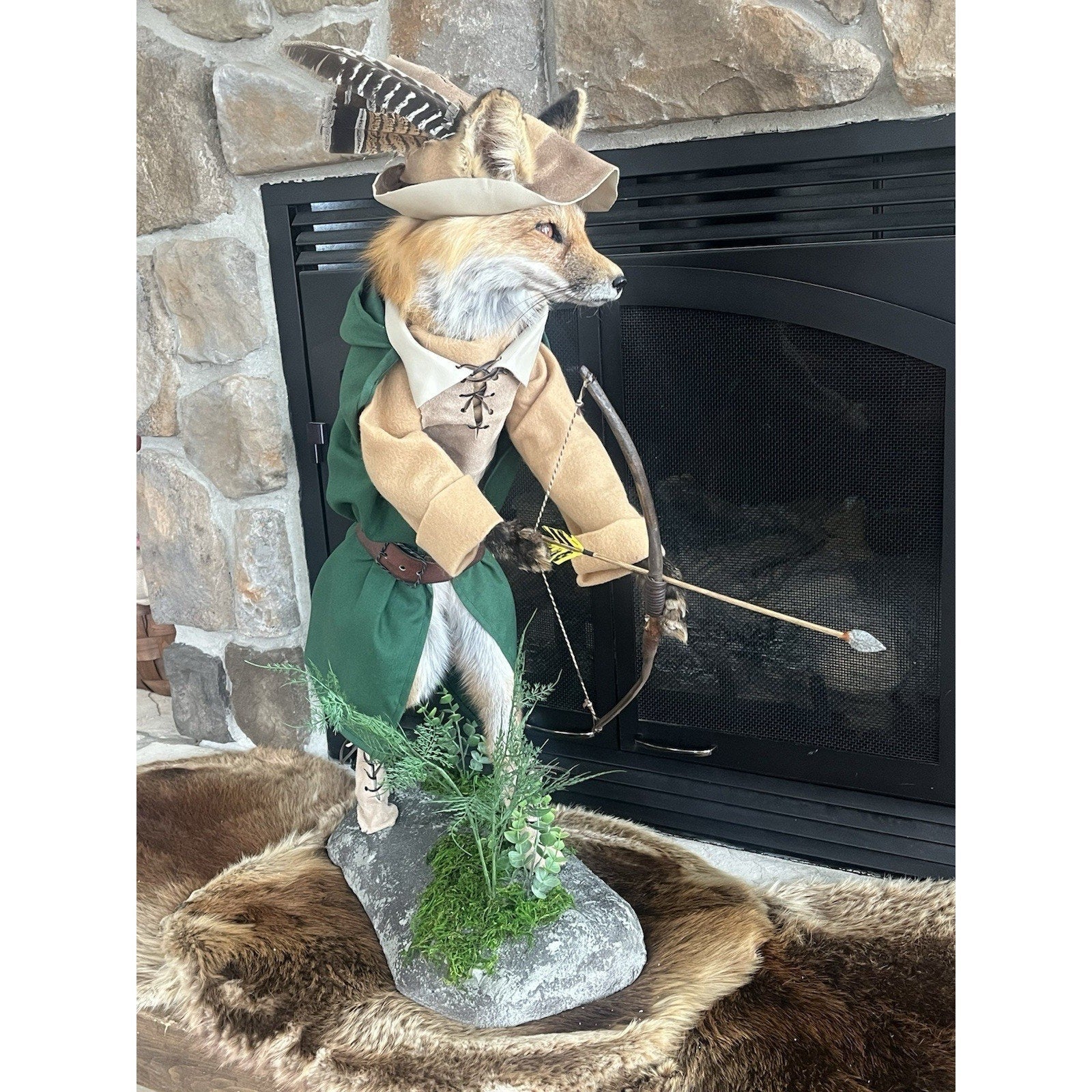 FHWL37 - Robinhood Red Fox Custom Made Taxidermy Mount