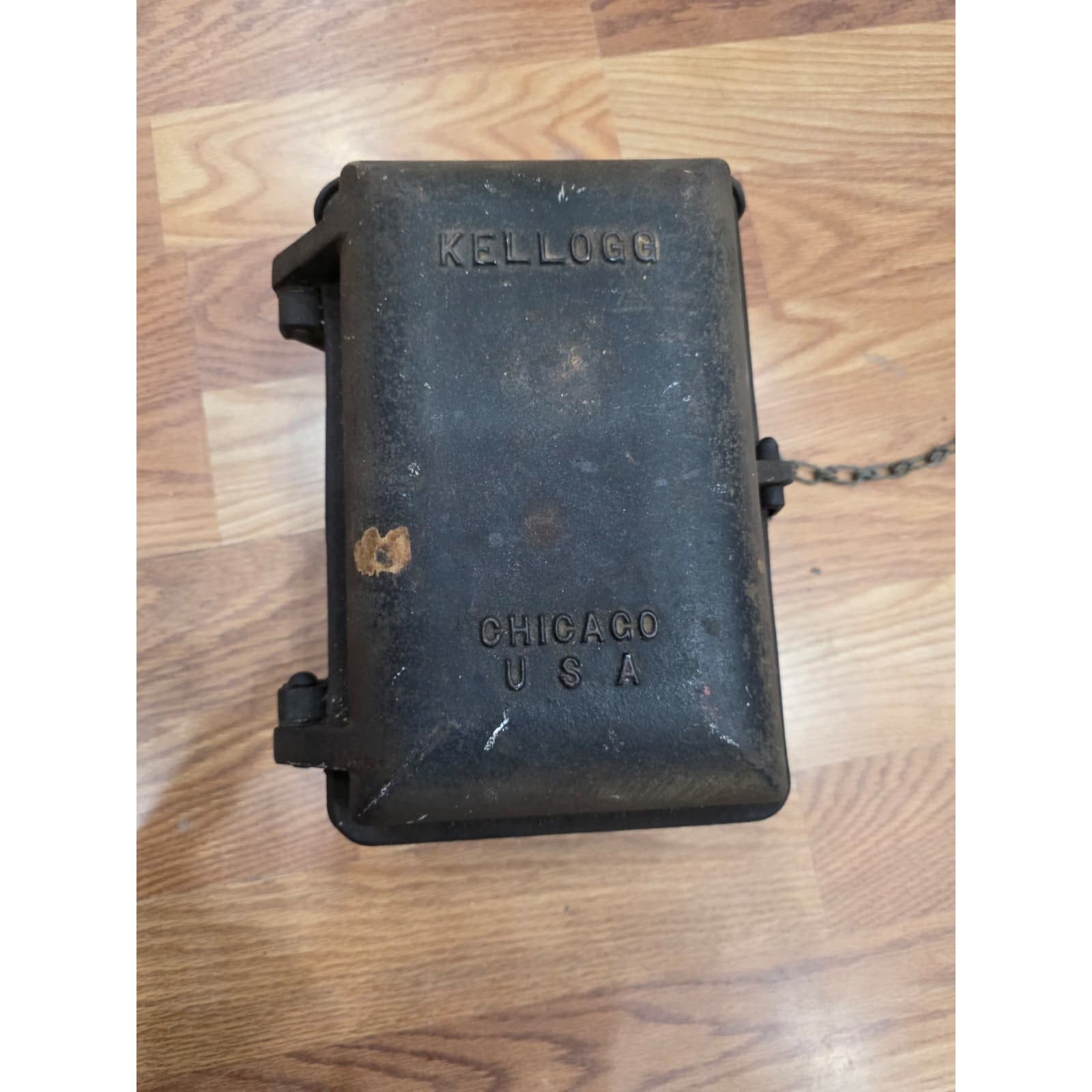 Fhaq4 - VTG Kellogg Cast Iron Police / Fire Phone Box – Rare Emergency Commun