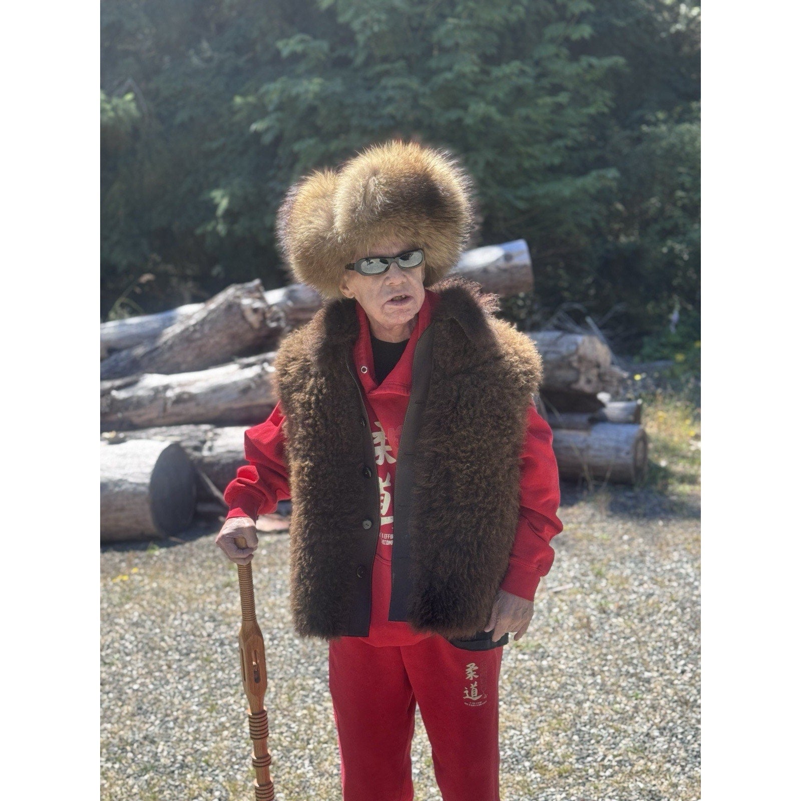 FHBV21 - Real bison / Buffalo Coat Vest Handmade From Real bison