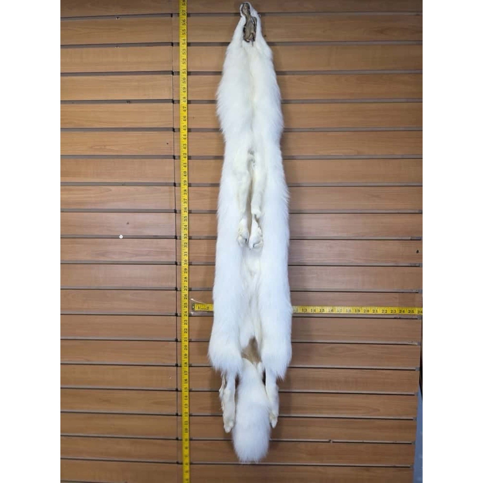 FHCM17 - Gorgeous White Ranch Fox Soft Tanned Fur