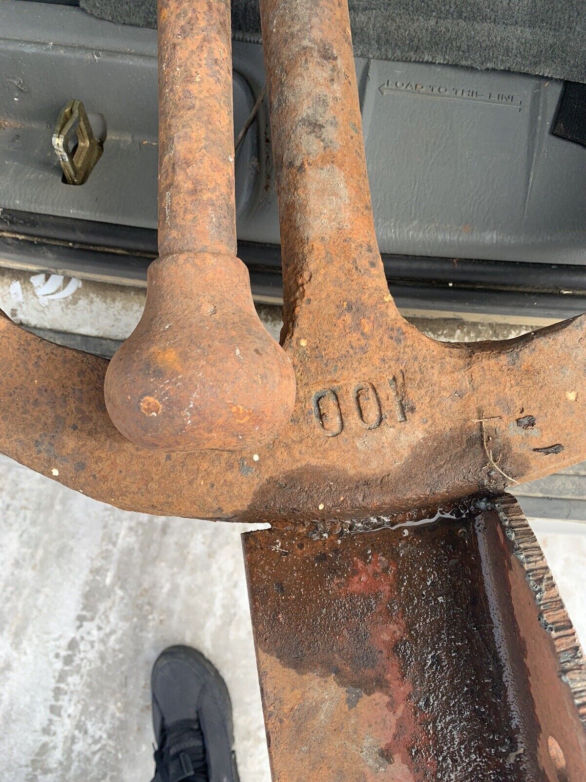 Very Old, very Large, very Heavy Original Antique Ship Anchor