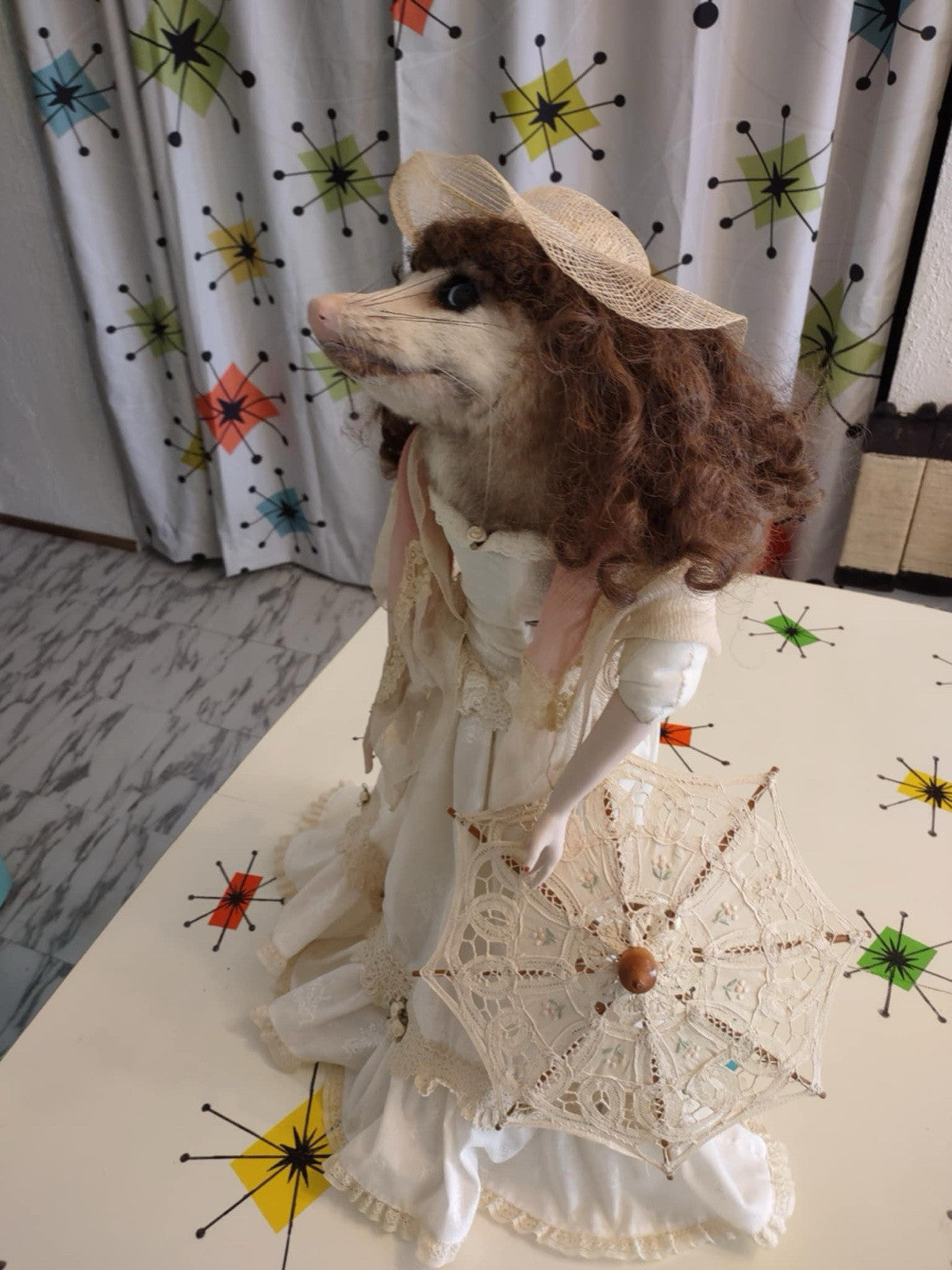 Nice NEW O'Possum Lifesize Mount  Taxidermy Log Cabin