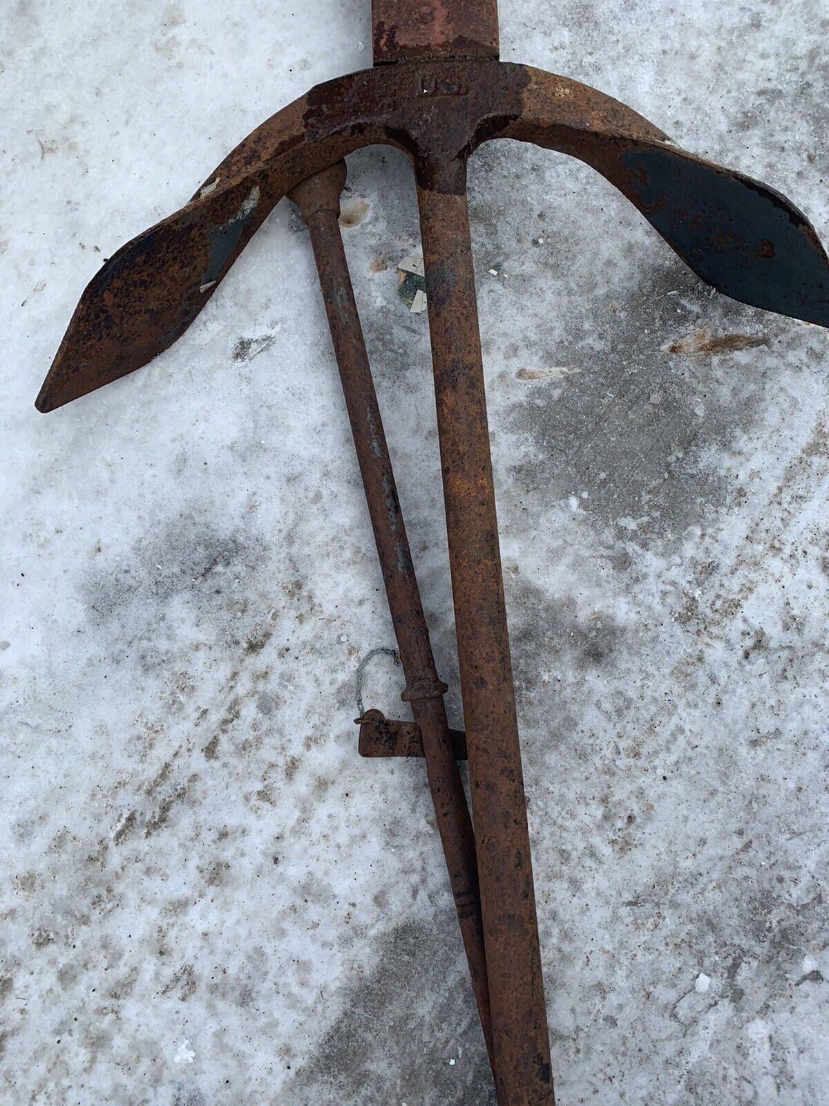 Very Old, very Large, very Heavy Original Antique Ship Anchor