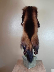 Beautiful Real Alaskan Wolverine Prime Fur Trapper Hat Taxidermy