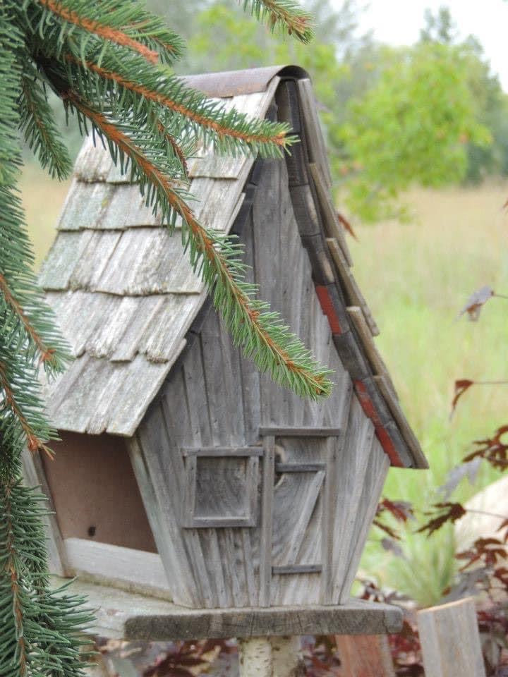 The Rustic Way bird house & bird feeder